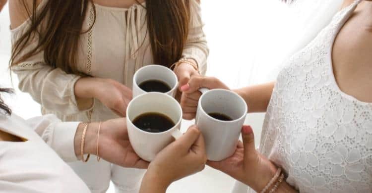 Picture of women having coffee together